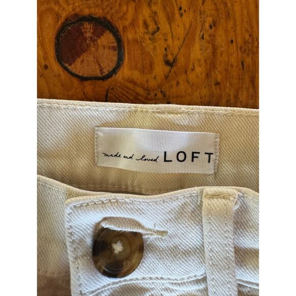 Ann Taylor Loft Wide Leg High Waisted Crops - Picture 3 of 9